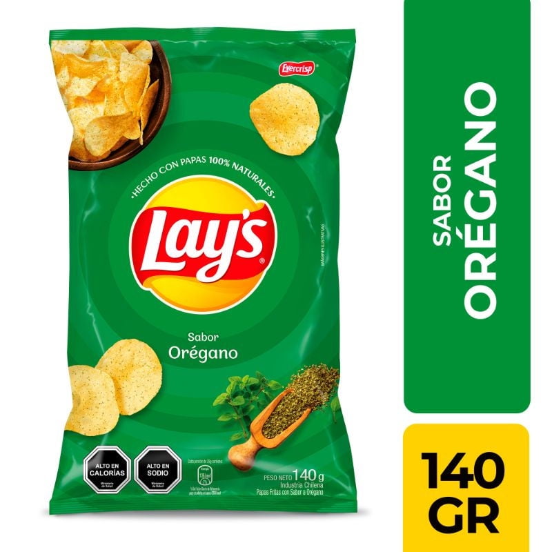 Papas Fritas Mediterráneas Orégano 140 g Lay's
