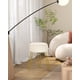 thumbnail image 4 of Puf redondo IBUYKE 30x46 cm Terciopelo Blanco LG-30M, 4 of 9