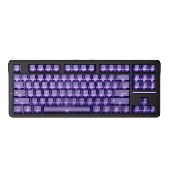 Teclado Gamer ATK A87 Pro inalámbrico Shadow purple