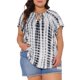 thumbnail image 1 of Agnes Orinda Camisetas de Mujer Tallas Grandes Tie Dye Manga Corta 2026 Cómoda y Moderna T-shirt 3X Gris, 1 of 6