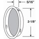thumbnail image 2 of Tirador Mortise Prime-Line para puerta de armario, acero macizo y níquel satinado, 2 of 2