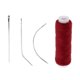 thumbnail image 2 of La trama de la pista del pelo de algodón teje el hilo de la decoración para la extensión del pelo vino rojo, 2 of 5