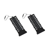 Magideal - Contador De Puntuación De Golf De 2 Piezas, Dispositivo De Puntuación De Golf, Tarjeta De Puntuación, Contador De Golpes De Golf Portátil, Anotador De