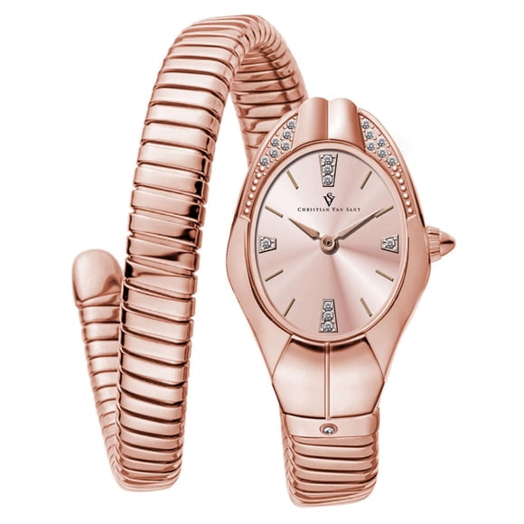 Reloj Christian Van Sant Naga Cuarzo Oro Rosa