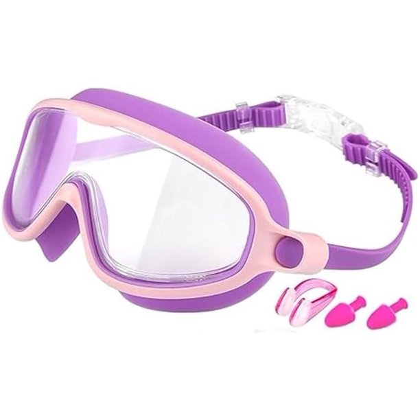 Gafas natación niños montura grande antivaho 2026 verano visión amplia