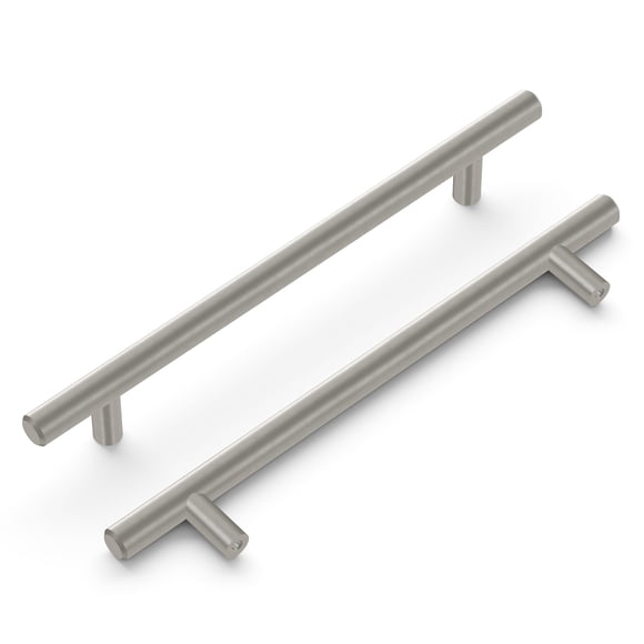 Tirador de barra Hickory Hardware 160 mm acabado en acero inoxidable