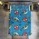 thumbnail image 1 of Cartoon Spider-Man 3 Piece Sets Full/Queen Size - Reversible Microfiber Quilts with 2 Shams Soft Lightweight Bedspread Coverlet Comforter for All Season Bed Sheets, 1 of 5