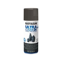 Rust-Oleum - Pintura En Spray Ultra Cover 2X Multiuso Gris Oscuro Brillante 340 G