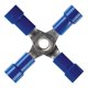 thumbnail image 1 of Terminal Jandorf 60859, calibre 16-14, empalme a tope de 4 vías, azul, 1 of 1