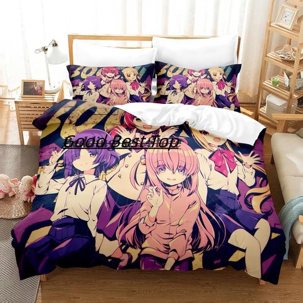 BOCCHI THE ROCK Bedding Set Bed Set Aldult Kid Bedroom Duvetcover SetsBed