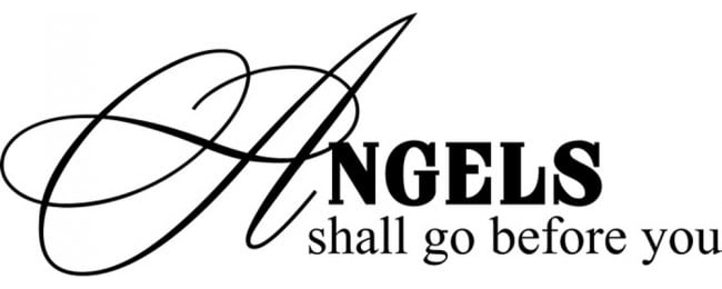 Rienda Libre Graphics - Decomural Angels Shall Go Before You Religious Ws-17377