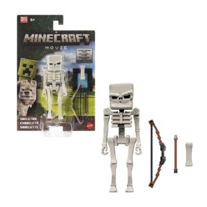 Figura De Acción Mattel Minecraft Skeleton De 4 Pulgadas