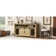 thumbnail image 3 of U_STYLE 59.3''Sideboard with Sliding Barn Door and Mesh Panels,Farmhouse Buffet with Open Storage,Suitable for Living Room, Hallway, Balcony,Kitchen, Office, 3 of 3