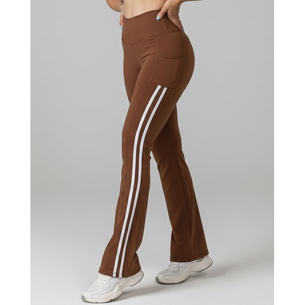 Calza Flare Mujer Tiro Alto con Bolsillos