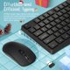 thumbnail image 2 of Combo de teclado y ratón inalámbricos Lovaky de tamaño completo, negro, 2 of 7