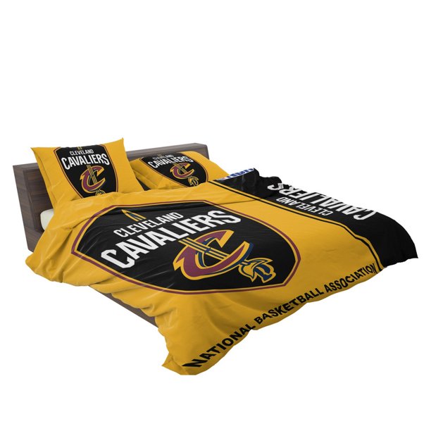 Cleveland Cavaliers NBA Basketball Quilt Duvet Cover Set Soft Bedroom Decor Kids