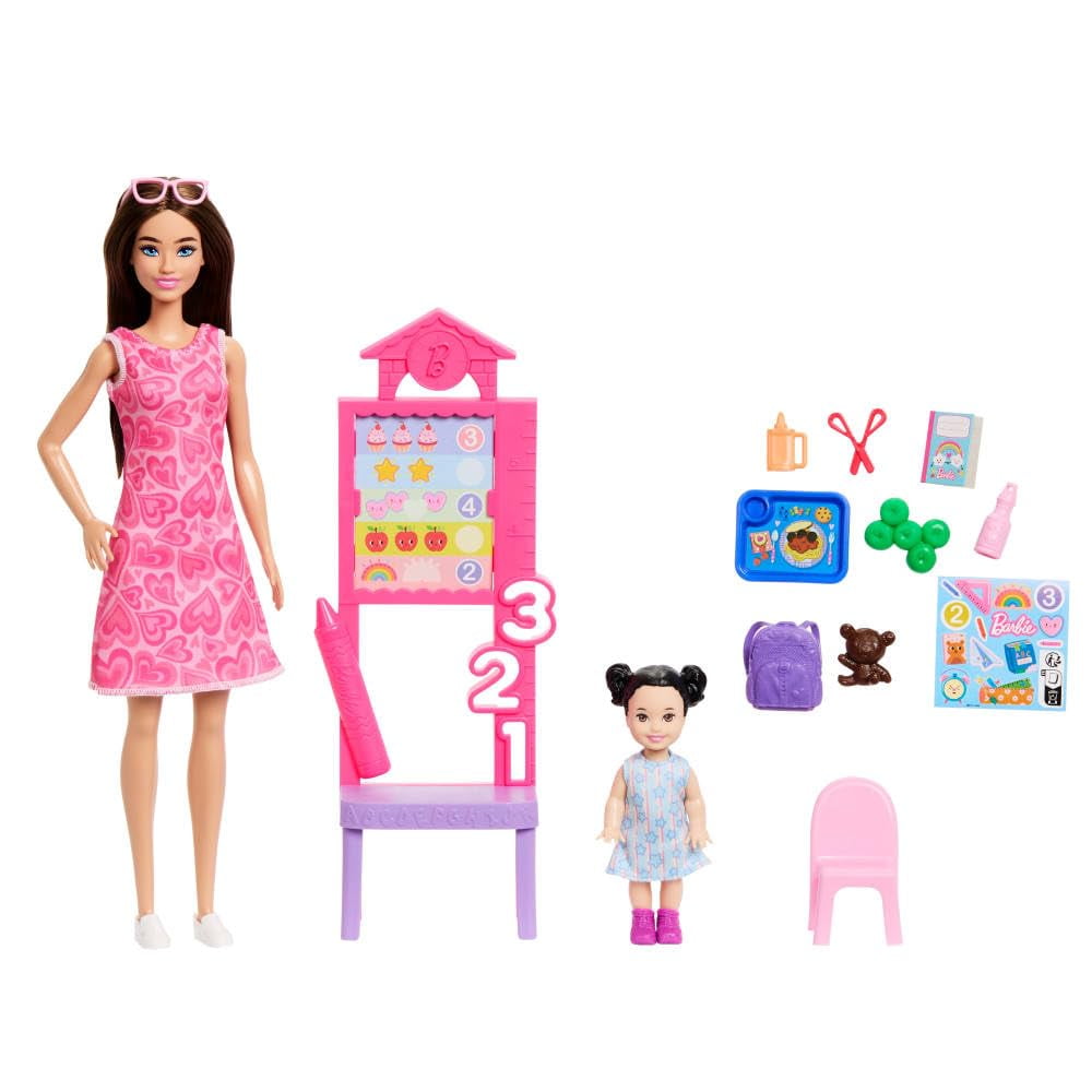 Set De Juego Barbie Profesora Con Muñeca De Moda Y Accesorios