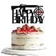 thumbnail image 1 of Cake Topper Dxsdgetue Gun para fiesta de cumpleaños, color negro, purpurina, 1 of 8
