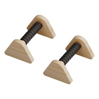 Magideal - 2 Barras De Flexiones De Madera Portátiles Y Resistentes Para Hacer Paradas De Manos, Barras Paralelas, Soporte Para Flexiones Para Hombres Y Mujeres, 20 Cm
