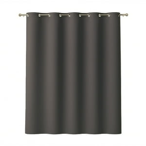 Cortina De Tela Blackout Gris Grafito Vincenzi 140X220