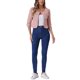 thumbnail image 2 of INSPIRE CHIC Chaquetas de Jean de Mezclilla Recortadas sin Cuello de Manga 3/4 para Mujer Rosa XS, 2 of 6