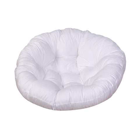Magideal - Cojín Para Silla De Hamaca, Cojín Redondo, Cojín Para Asiento, Cojín Lavable Para Colgar En Forma De Huevo, Cojín Para Sillas Colgantes, Camas Colgant Blanco