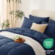 thumbnail image 3 of Juego de ropa de cama CozyLux, edredón, tamaño completo, azul marino, 7 piezas, 3 of 7