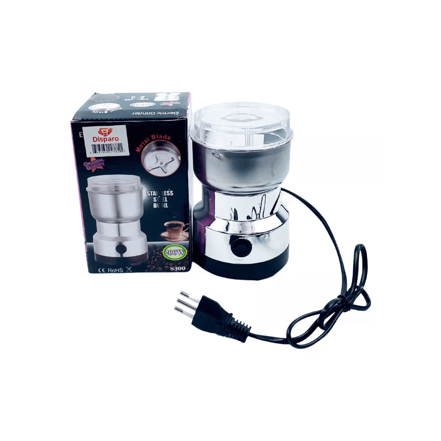 Importclick - Moledor Molinillo Eléctrico Semillas Granos Café Acero Inoxidable Profesional