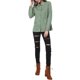 thumbnail image 2 of INSPIRE CHIC Chaquetas utilitarias para mujer con cordón en la cintura, bolsillos con solapa, cremallera y botones, verde claro XL, 2 of 6