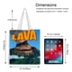 thumbnail image 5 of Lava Bolso de tela con estampado de lienzo para mujer, bolsa de compras reutilizable y estética, con cremallera interior, regalo para mujer, 35 × 40 cm., 5 of 6