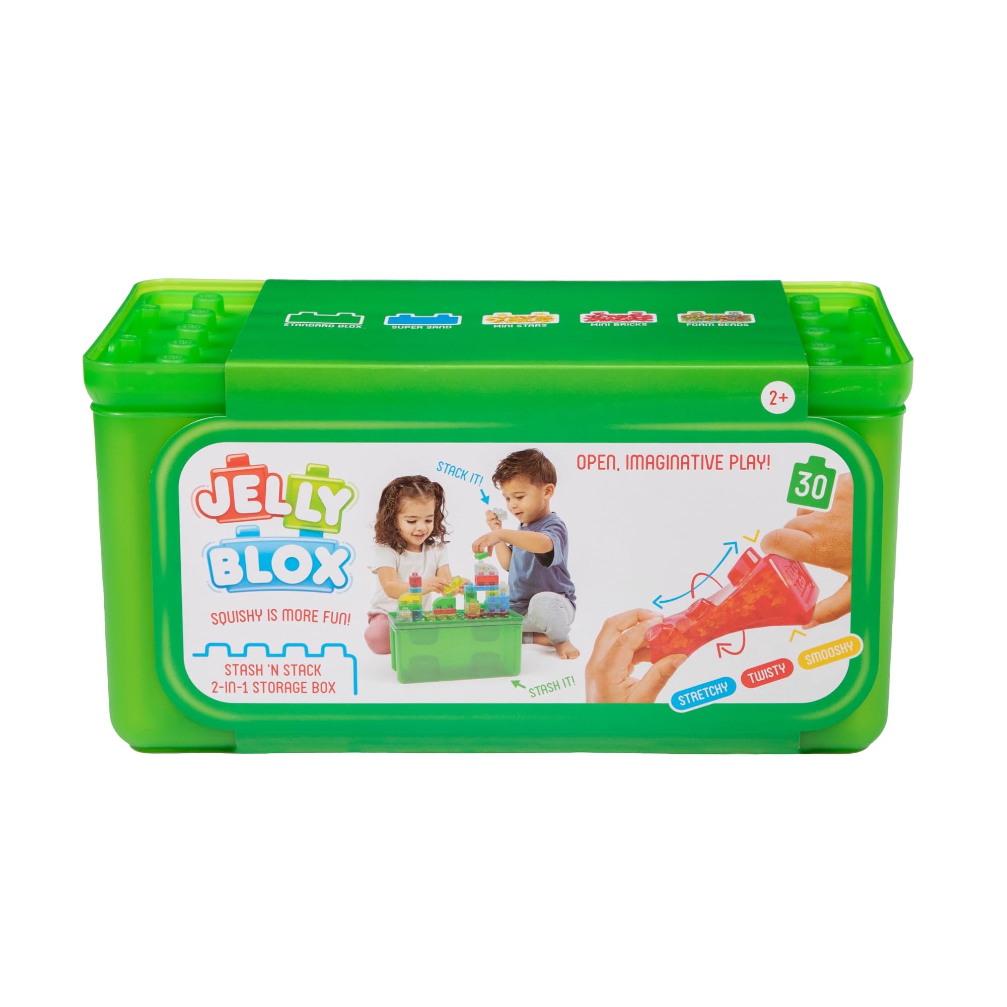 Bloques De Construcción Goliath Jelly Blox Stash 'n Stack Con Almacenamiento