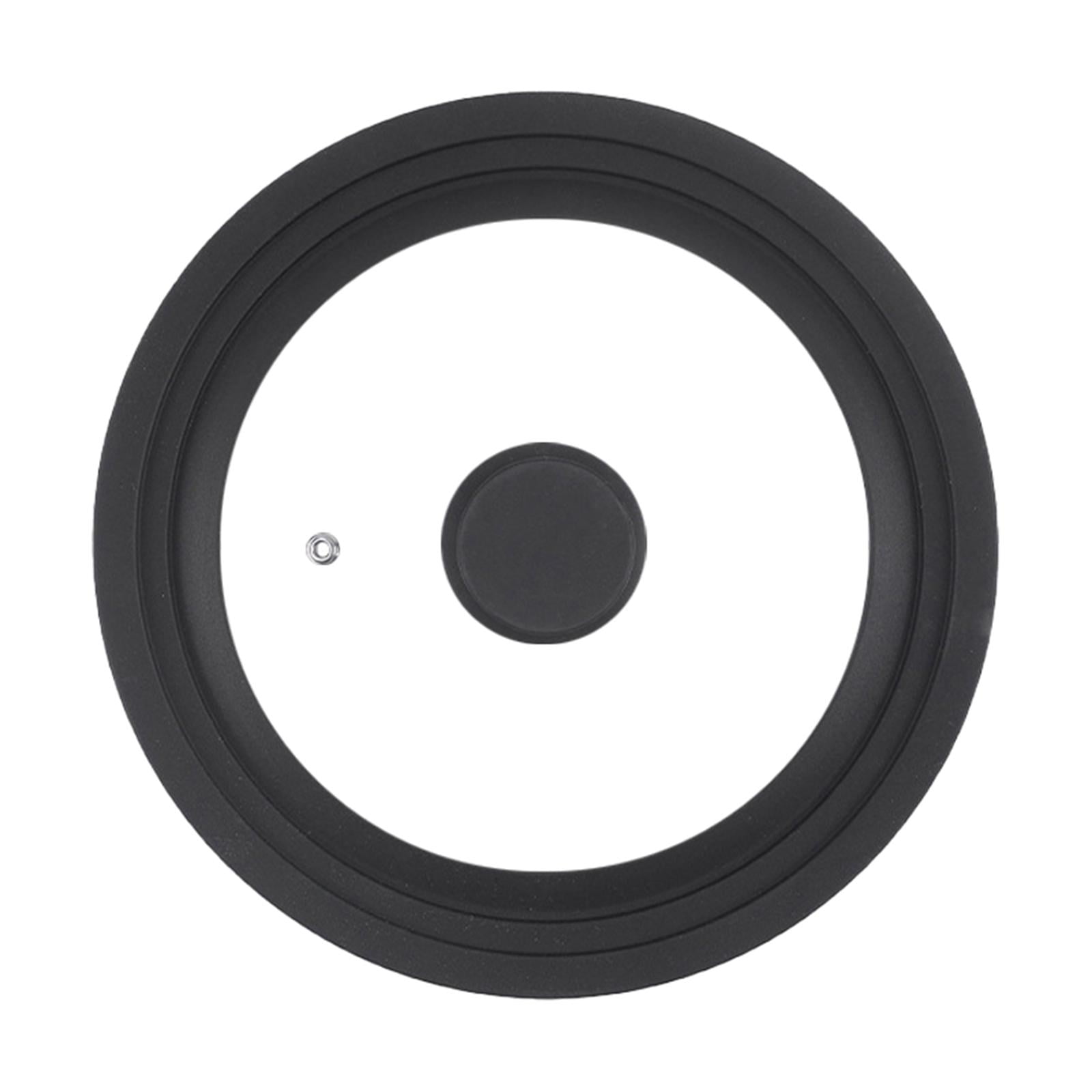 Magideal - Tapa Tapa Universal Tapas De Cubierta Templada Piezas De Utensilios De Cocina Tapa De Sartén Tapa De Sartén De Repuesto De Silicona Para Sarté Negro 21cm