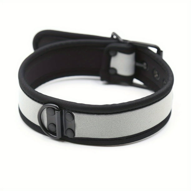 Sexy Dog Cosplay Collar Metal Buckle PU Leather Adjustable Choker Necklace Harness Bondage Fashion Role Play Fetish SM Costumes Party Adult Sex Accessory Sex Toy