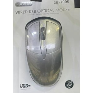 Mouse Inalámbrico Wireless Maxam Sb-B100 24Ghz 500-4000Dpi Gris