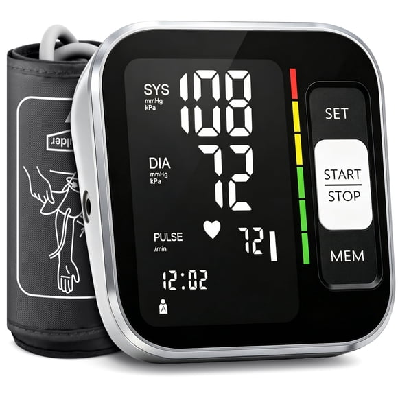 Monitor de presión arterial digital de brazo BENECEN 22-40 cm