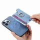 thumbnail image 4 of Funda Magnética para iPhone 15 Pro con Billetera y Anillo, Protector Resistente Azul, 4 of 6