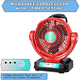 thumbnail image 4 of Ventilador Inalámbrico para Milwaukee Adaptador de Batería/ac de 18V Ventilador para Acampar Ventilador de 3 Velocidades para el Lugar de Trabajo, 4 of 9