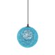 thumbnail image 4 of Rattan bola de mimbre globo techo techo de la lámpara de sombra con el agujero 20cm azul, 4 of 4