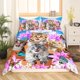 thumbnail image 2 of Gamepad Duvet Cover Sets 3 Pieces Rainbow Tie Dye Bedroom Decoration Bedding Set Kids Teens Girls Boys Gaming Gamer Video Games Comforter Cover, 2 of 5