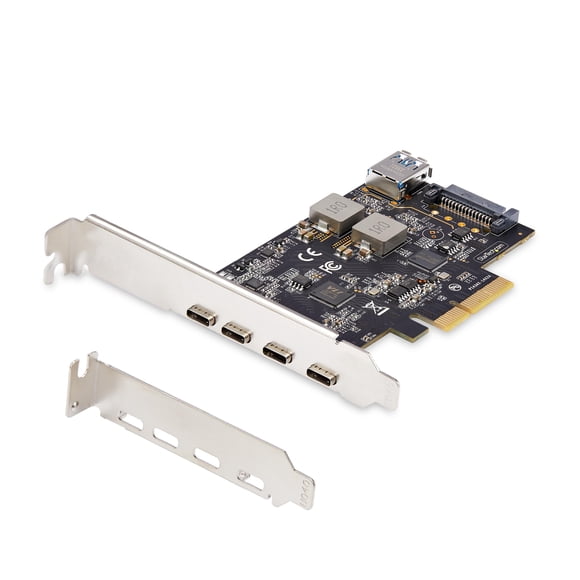 Tarjeta PCIe USB StarTech.com 5 puertos USB 3.2 de 10 Gbps con 4 puertos USB-C