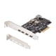 thumbnail image 1 of Tarjeta PCIe USB StarTech.com 5 puertos USB 3.2 de 10 Gbps con 4 puertos USB-C, 1 of 7