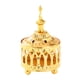 thumbnail image 1 of Quemador De Incienso De Carbón Islámico Dise?o Incensario De Oro Candelero Estilo 3, 1 of 5