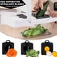 thumbnail image 3 of Mandolina 2 en 1 para cortar verduras, rebanar y rallar, multifunción, con 13 cuchillas ajustables para cortar y rallar verduras, color blanco., 3 of 5