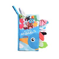 Magideal - Libros De Animes Para Bebés, Libro De Tela Con Cola, Libro De Tela Arrugada, Suave Para Rellenos De Medias , Animes Voladores Animales Voladores
