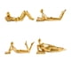 thumbnail image 1 of Gold Home Decor Thinker Reading Women Statue for Living Room, Estante moderno Decoraciones de acento, Figuras de colección de resina para escritorio de mesa de dormitorio de oficina, Oro, 1 of 3