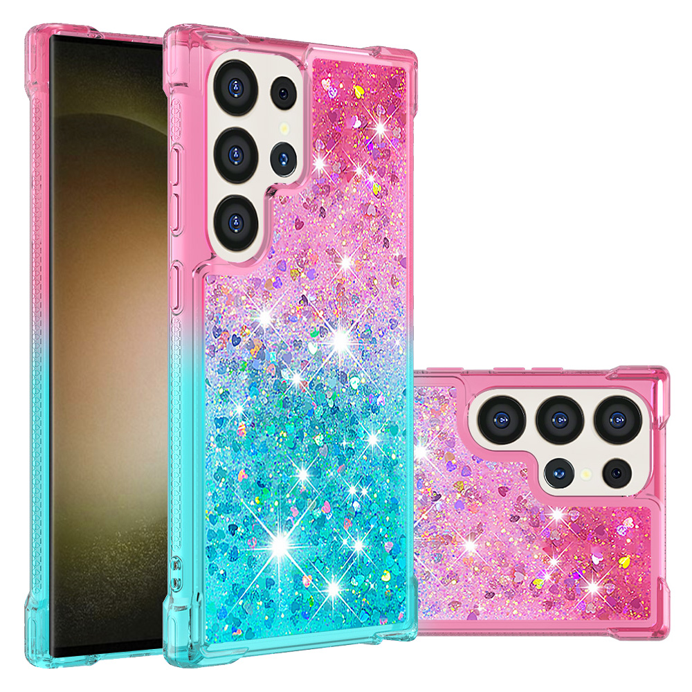 Foxdock - Funda Para Samsung Galaxy S25 Ultra Con Diseño Gradiente Y Brillo Líquido Antigolpes Tpu