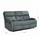 thumbnail image 3 of Berger Sofá reclinable Milan 3 cuerpos Gris, 3 of 7