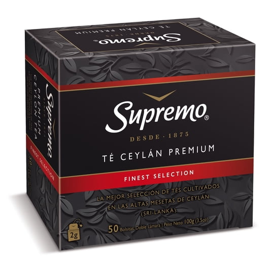 Té Ceylán Premium Caja 50 un Supremo