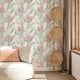 thumbnail image 1 of 1 Roll Retro Rural Style Big Red Flower Pattern Poster, Thickened Moisture-proof Wallpaper, Self-adhesive Waterproof, Removable Self-adhesive Residue-free Wallpaper, For Home Decoration Background Wa, 1 of 2