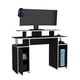 thumbnail image 4 of Escritorio Gamer 1 Puerta 88,5x120x45 Cm Fm-070n Negro Y Blanco, 4 of 8